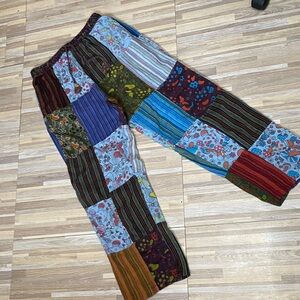 KATHMANDU Boho Mushroom patchwork pants size women’s small/medium